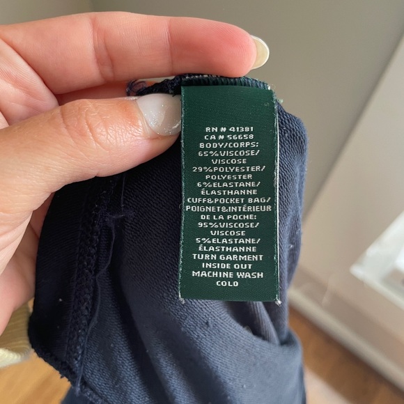 Ralph Lauren Women’s Tie Waist Sleeveless Jumpsuit in Navy Blue Size Medium - Picture 8 of 8